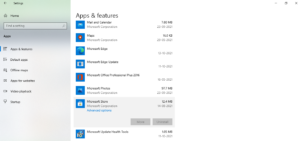 Reset Windows Store from the Settings